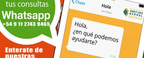 WhatsApp de SanitGas Bernal